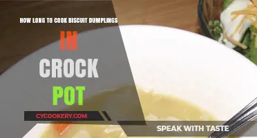 Biscuit Dumplings: Crock Pot Cooking Time Guide