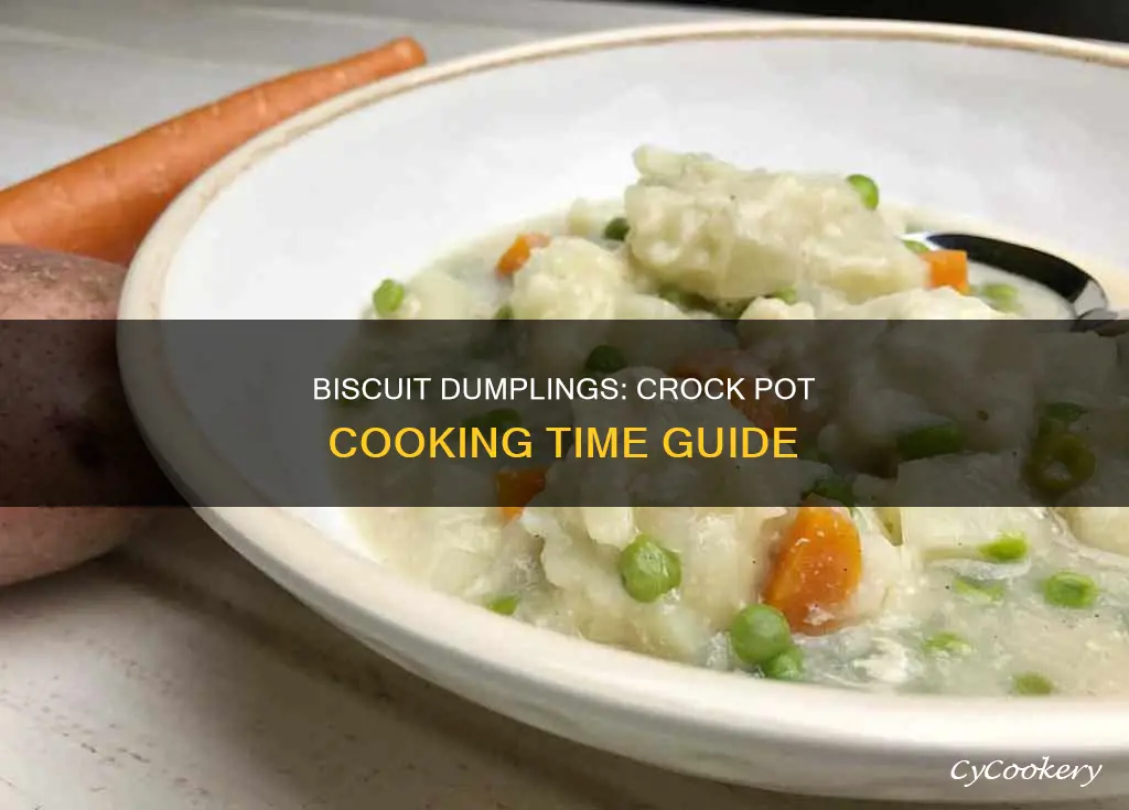 how long to cook biscuit dumplings in crock pot