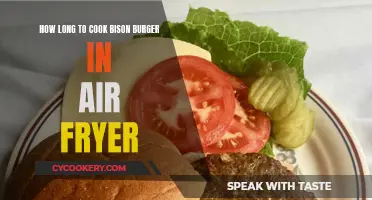 Perfectly Cooked Bison Burger: Air Fryer Times Revealed