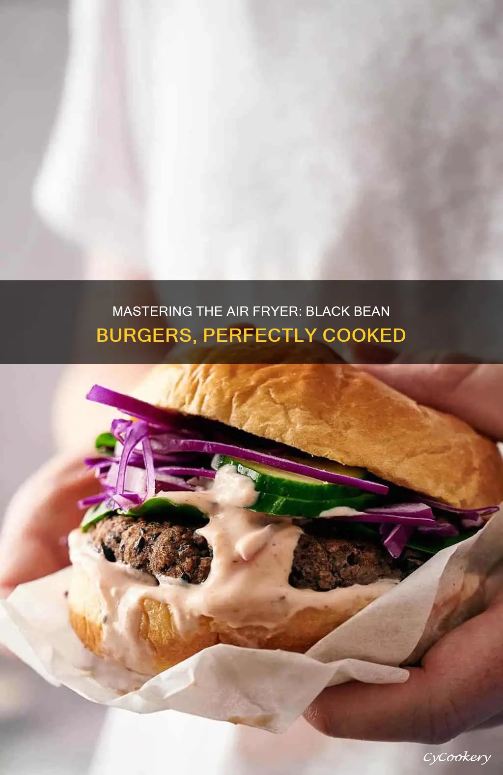 how long to cook black bean burger in air fryer