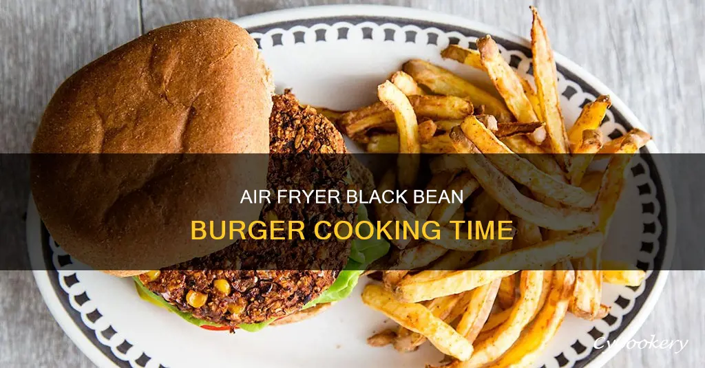 how long to cook black bean burger in air fryer