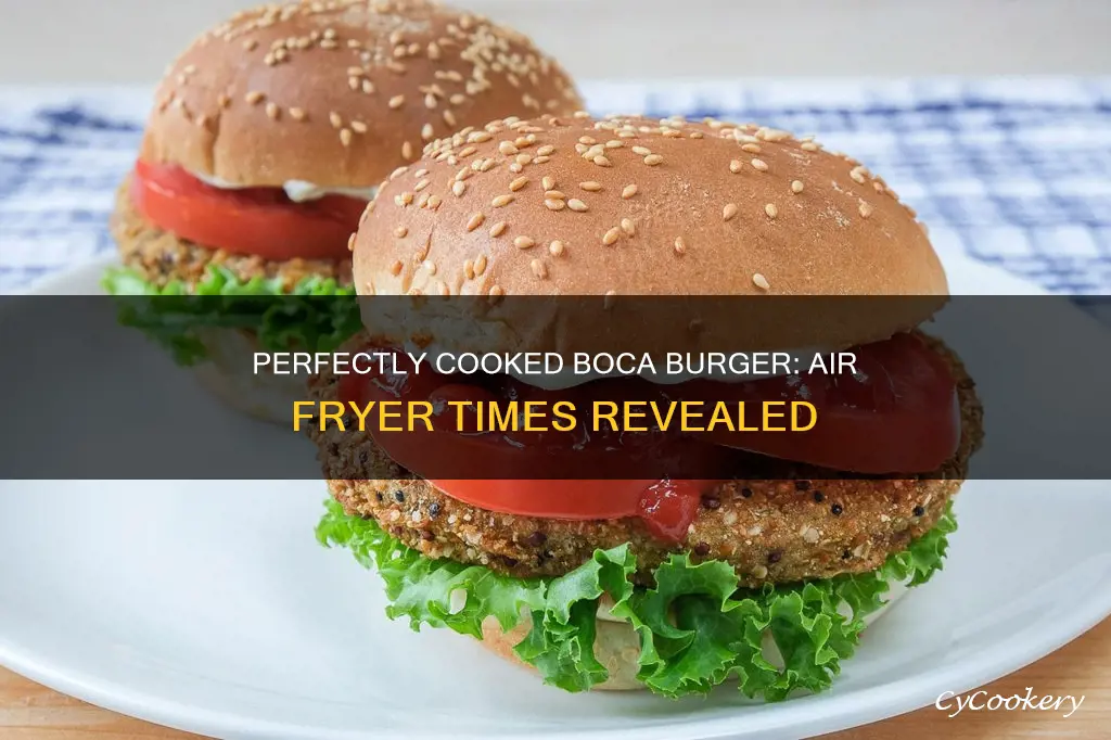 how long to cook boca burger in air fryer