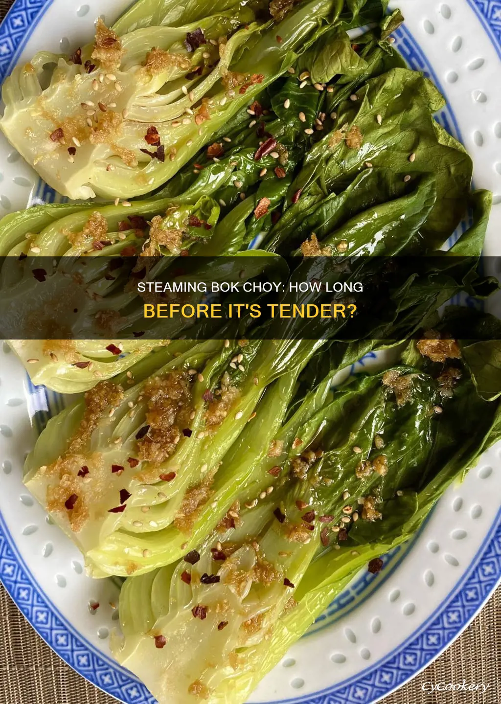 how long to cook bok choi in steamer