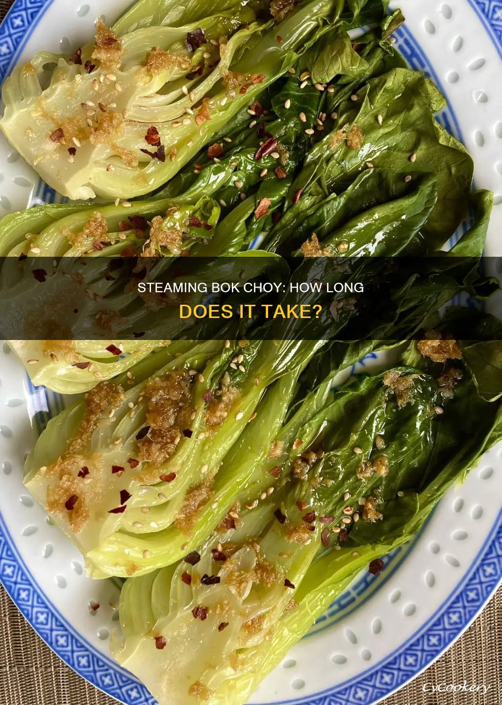 how long to cook bok choy in steam