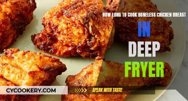 Crispy Chicken: Perfectly Cooked Boneless Breasts in Deep Fryer