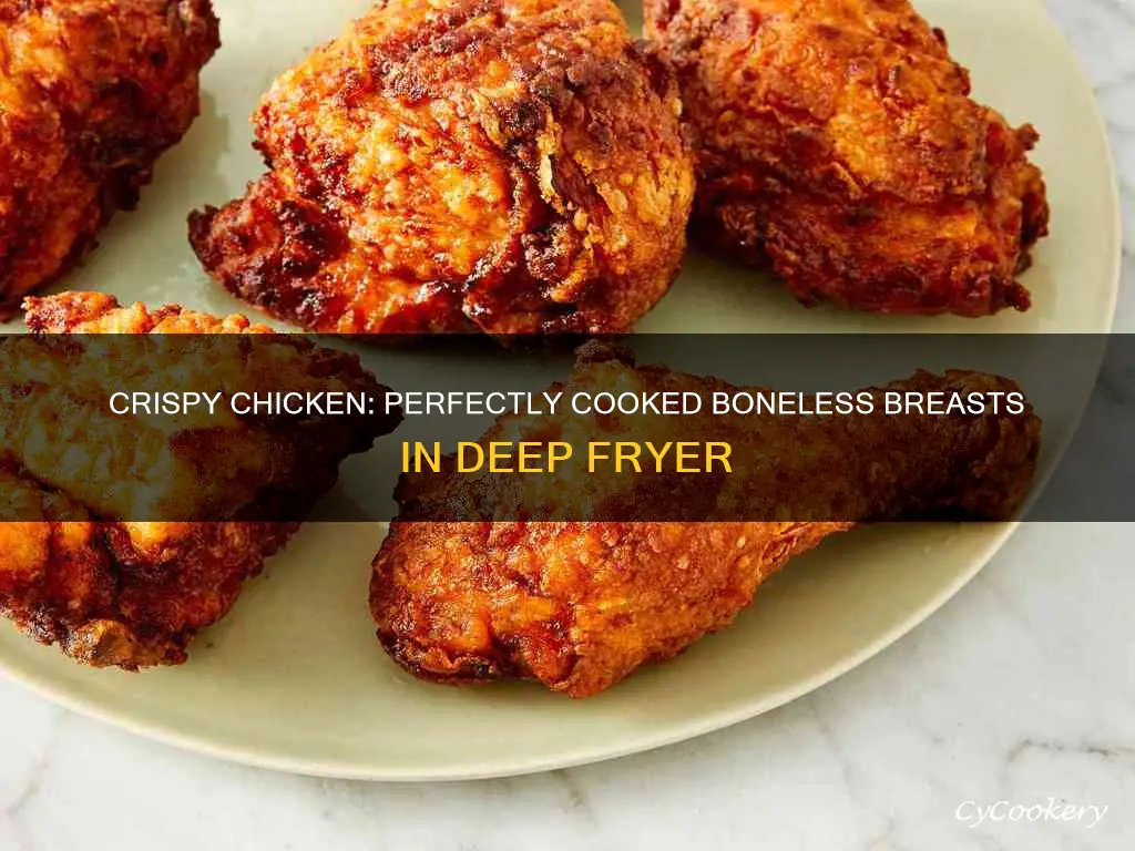 how long to cook boneless chicken breast in deep fryer