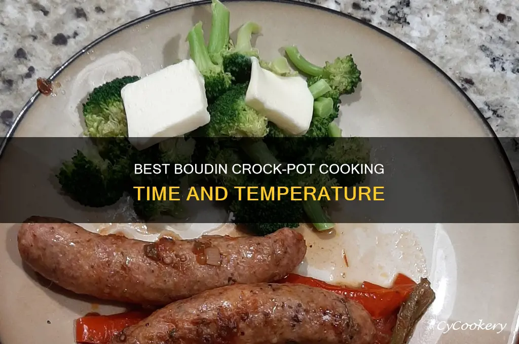 how long to cook boudin in a crock pot