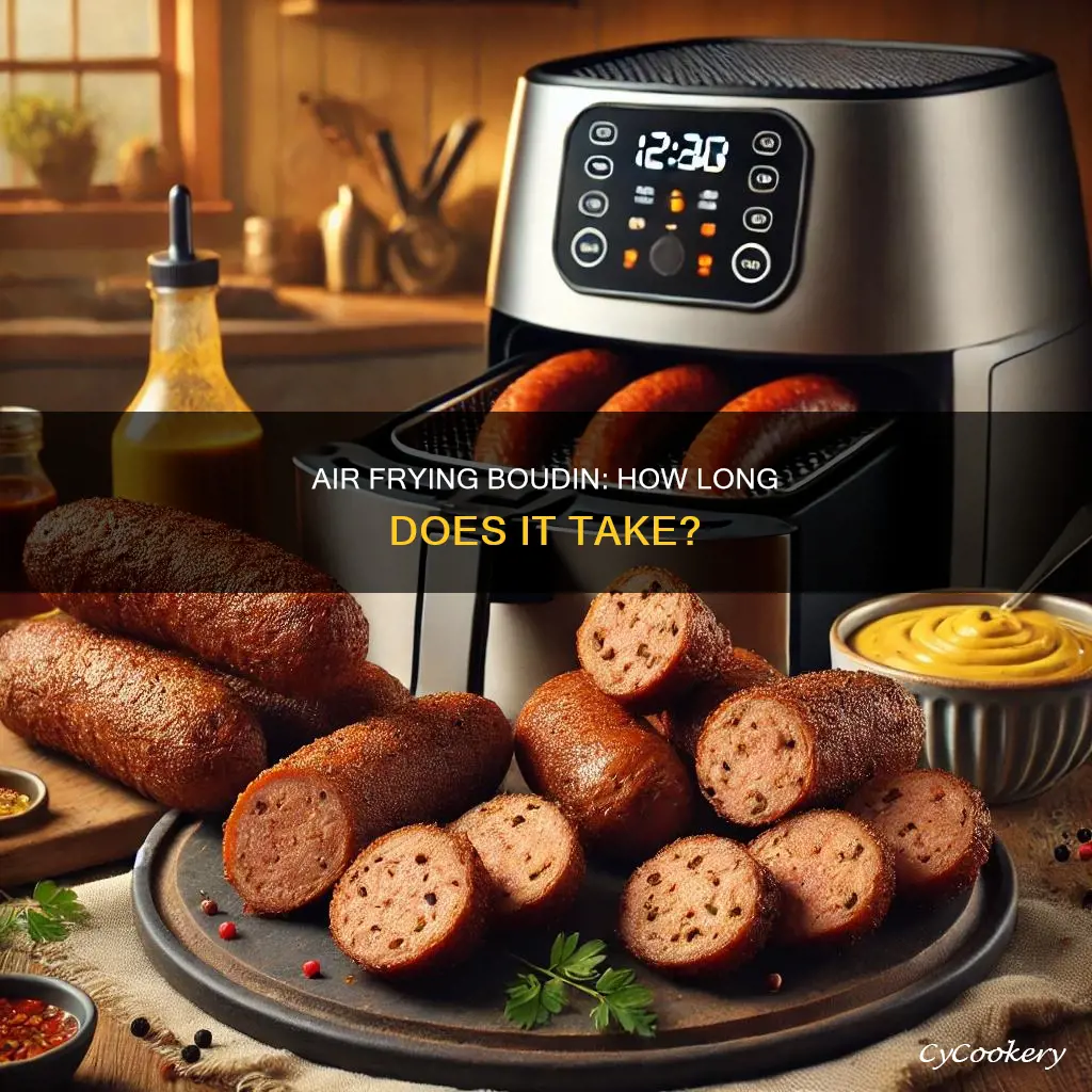how long to cook boudin in an air fryer