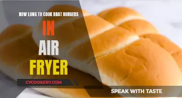 Brat Burgers: Air Fryer Cooking Time Tips