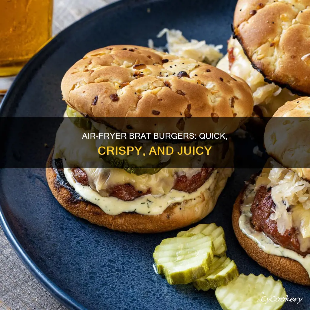 how long to cook brat burgers in air fryer