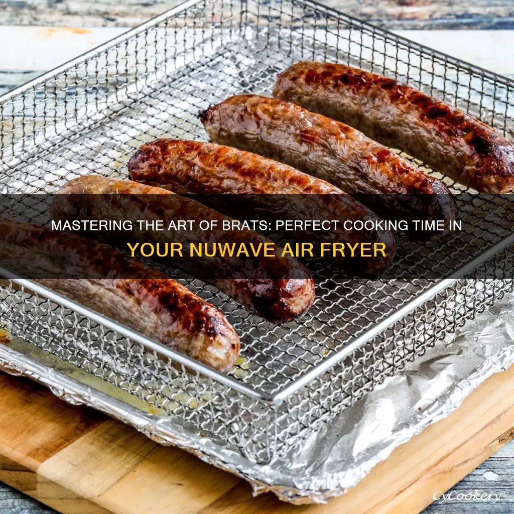 how long to cook brats in nuwave air fryer