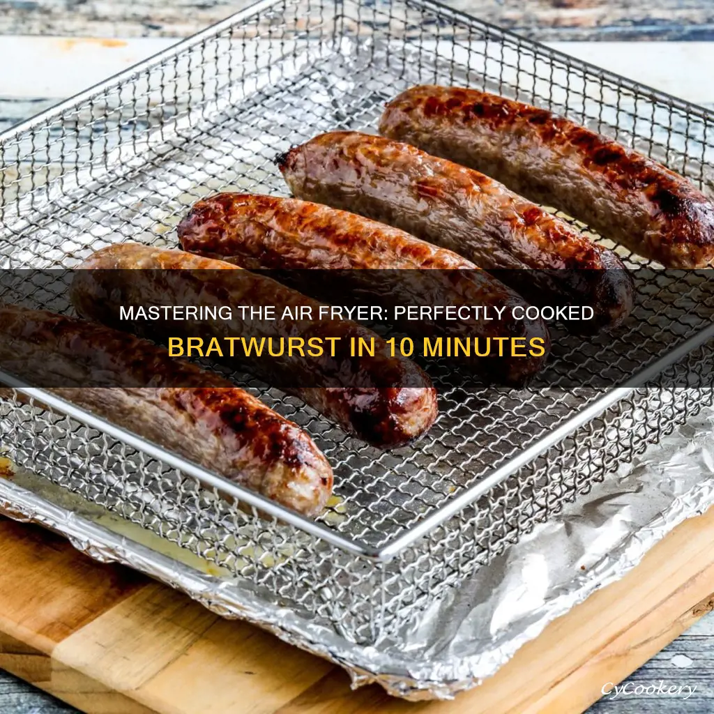 how long to cook bratwuest in an air fryer ocen