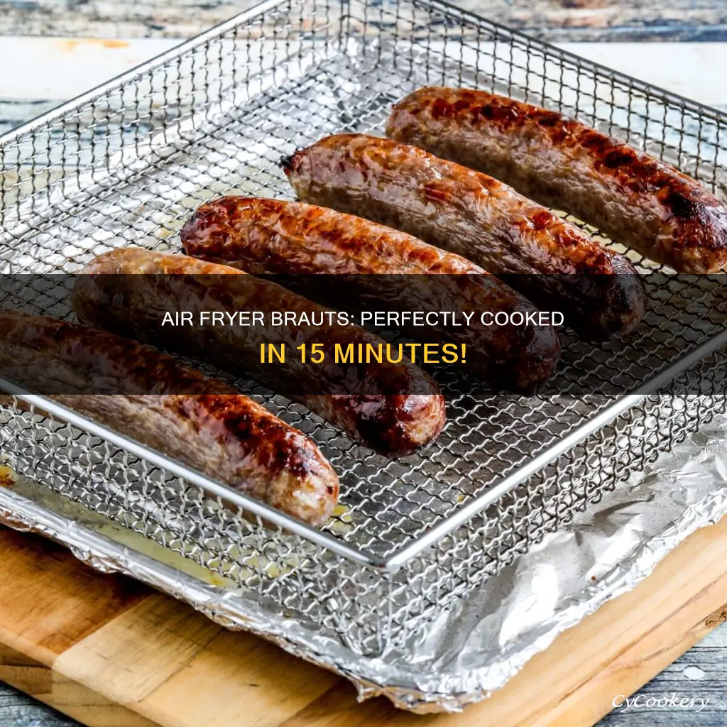 how long to cook brauts in air fryer