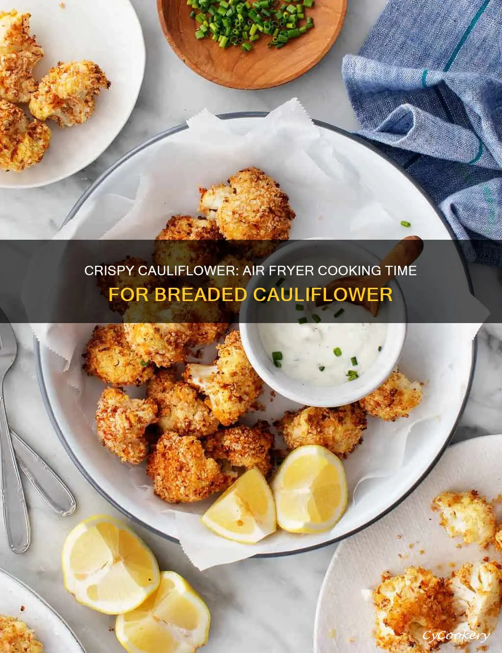 how long to cook breaded cauliflower in air fryer