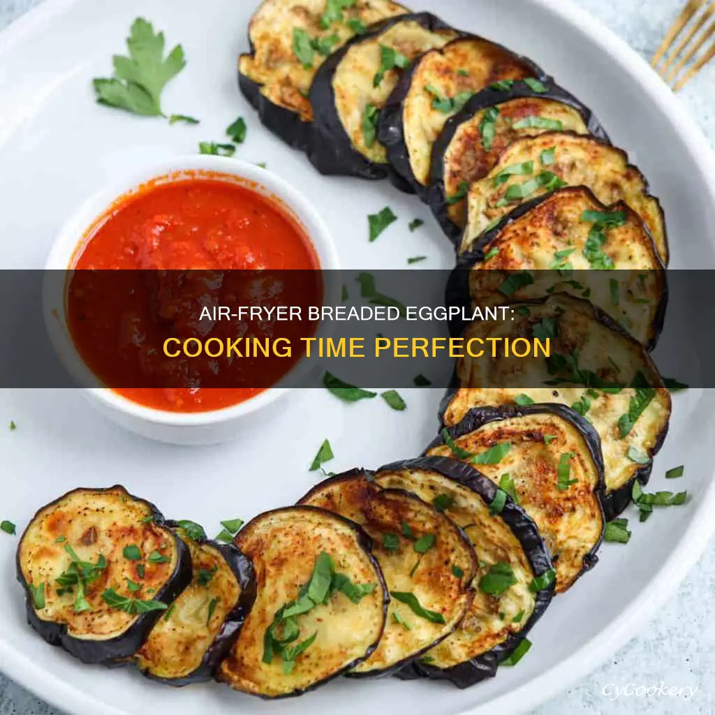 how long to cook breaded eggplant in air fryer