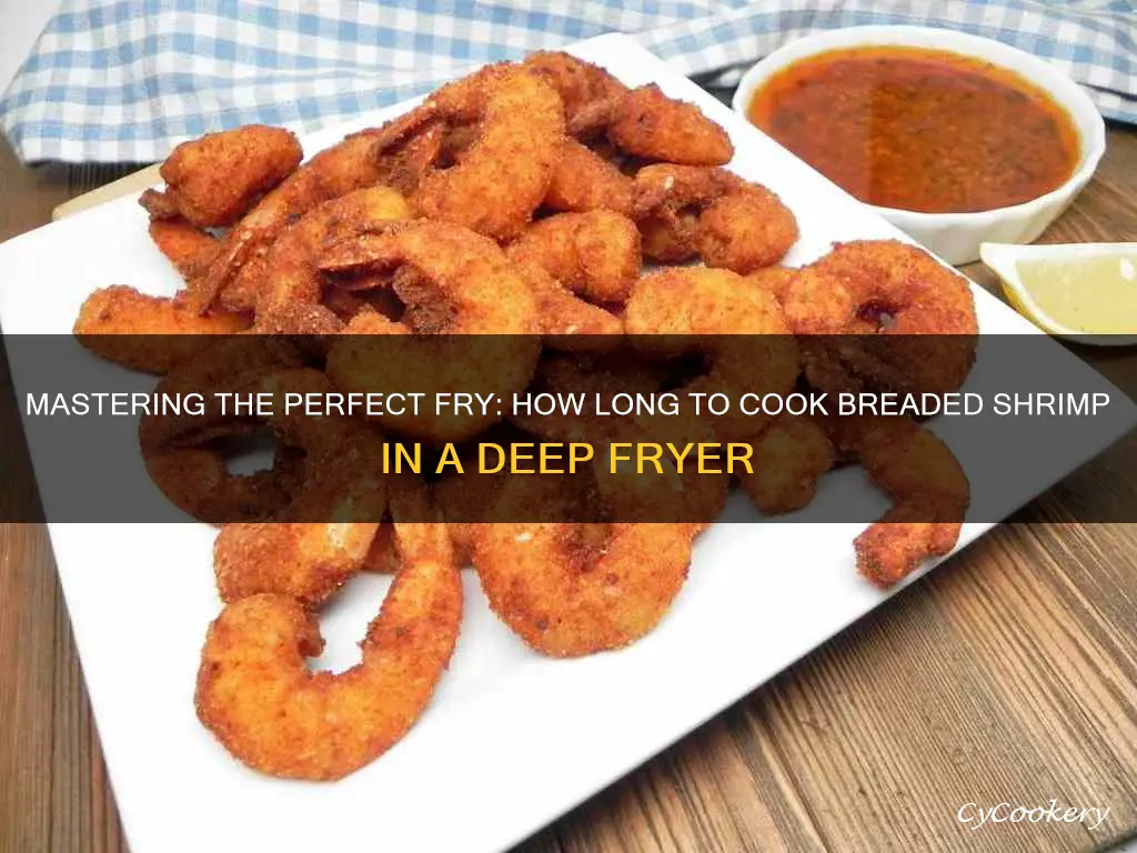 how long to cook breaded shrimp in deep fryer