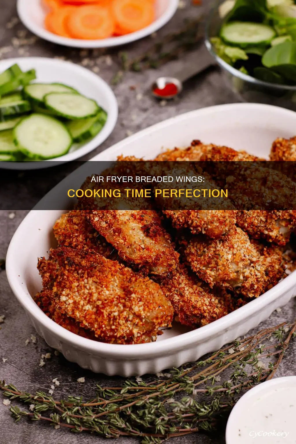 how long to cook breaded wings in air fryer