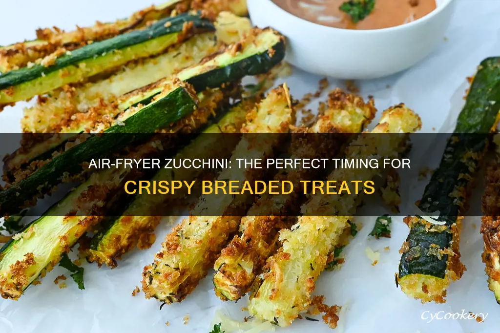 how long to cook breaded zucchini in air fryer