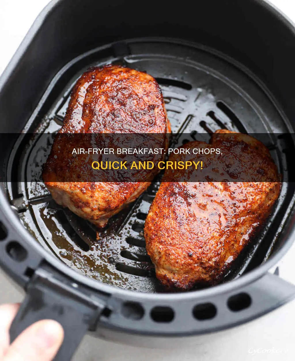 how long to cook breakfast pork chops in air fryer