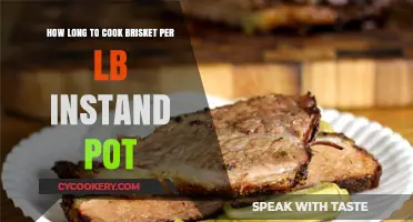 Best Brisket: Instant Pot Cooking Time by Pound