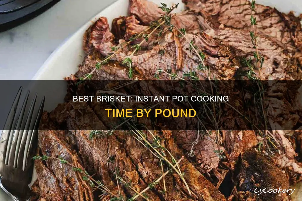 how long to cook brisket per lb instand pot