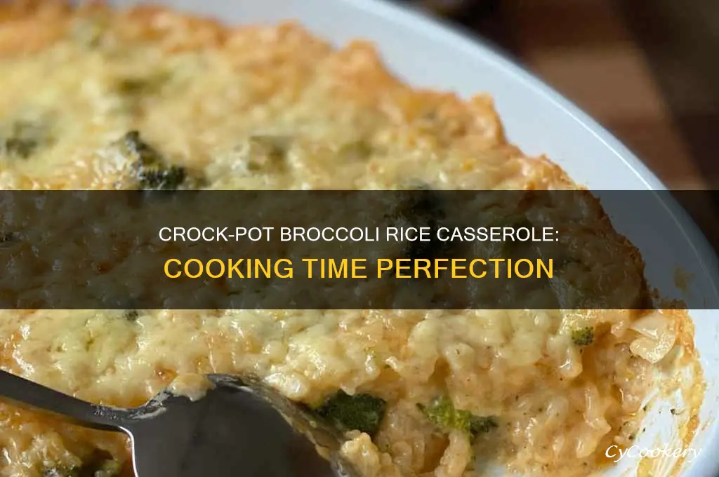 how long to cook broccoli rice casserole in crock pot