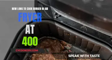 Perfectly Cooked Burgers: Air Fryer Time and Temperature Guide