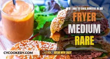 Air Fryer Medium-Rare Burgers: Cooking Time Perfection