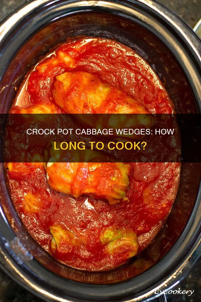how long to cook cabbage wedges in crock pot