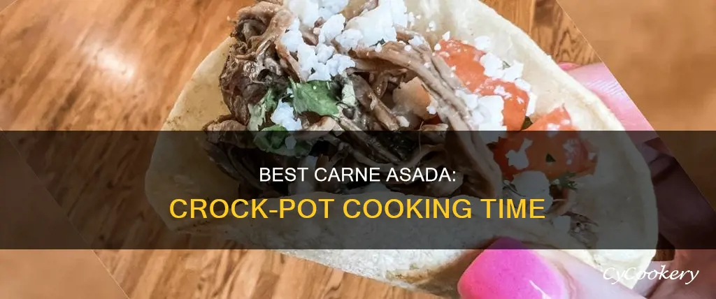 how long to cook carne asada in crock pot