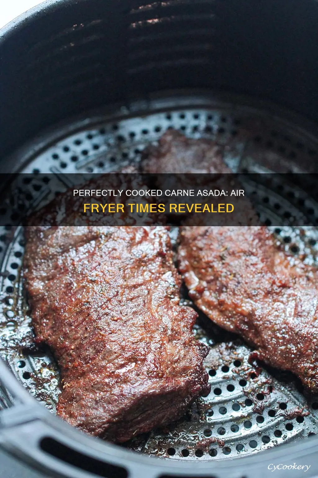 how long to cook carne asada in the air fryer