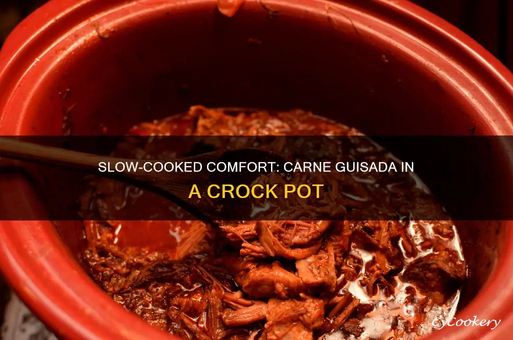 how long to cook carne guisada in crock pot
