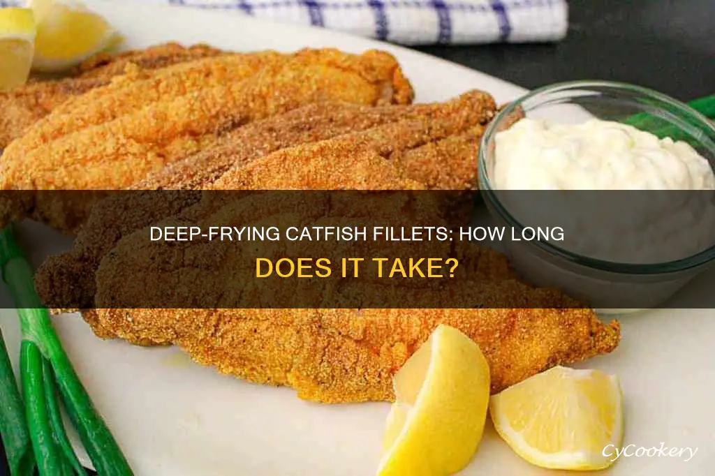 how long to cook catfish fillets in deep fryer