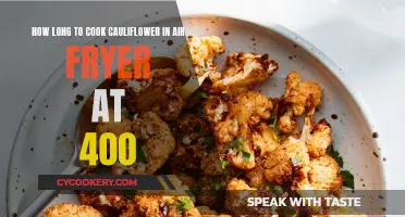 Crispy Cauliflower: Air Fryer Cooking Time at 400°F