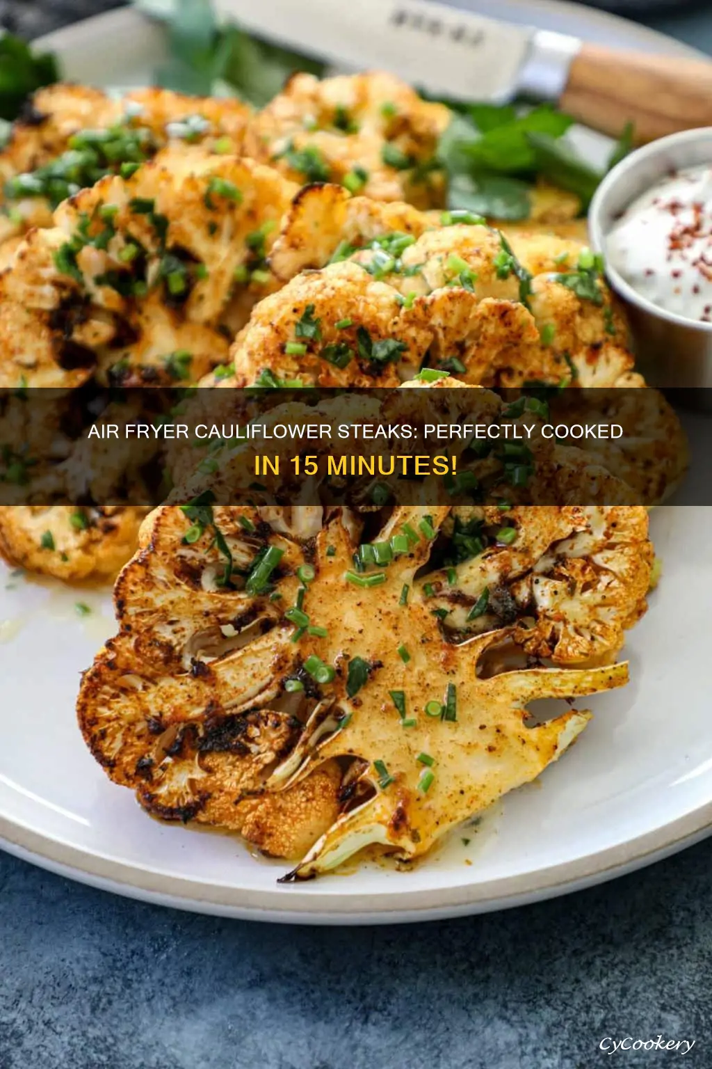 how long to cook cauliflower steaks in air fryer