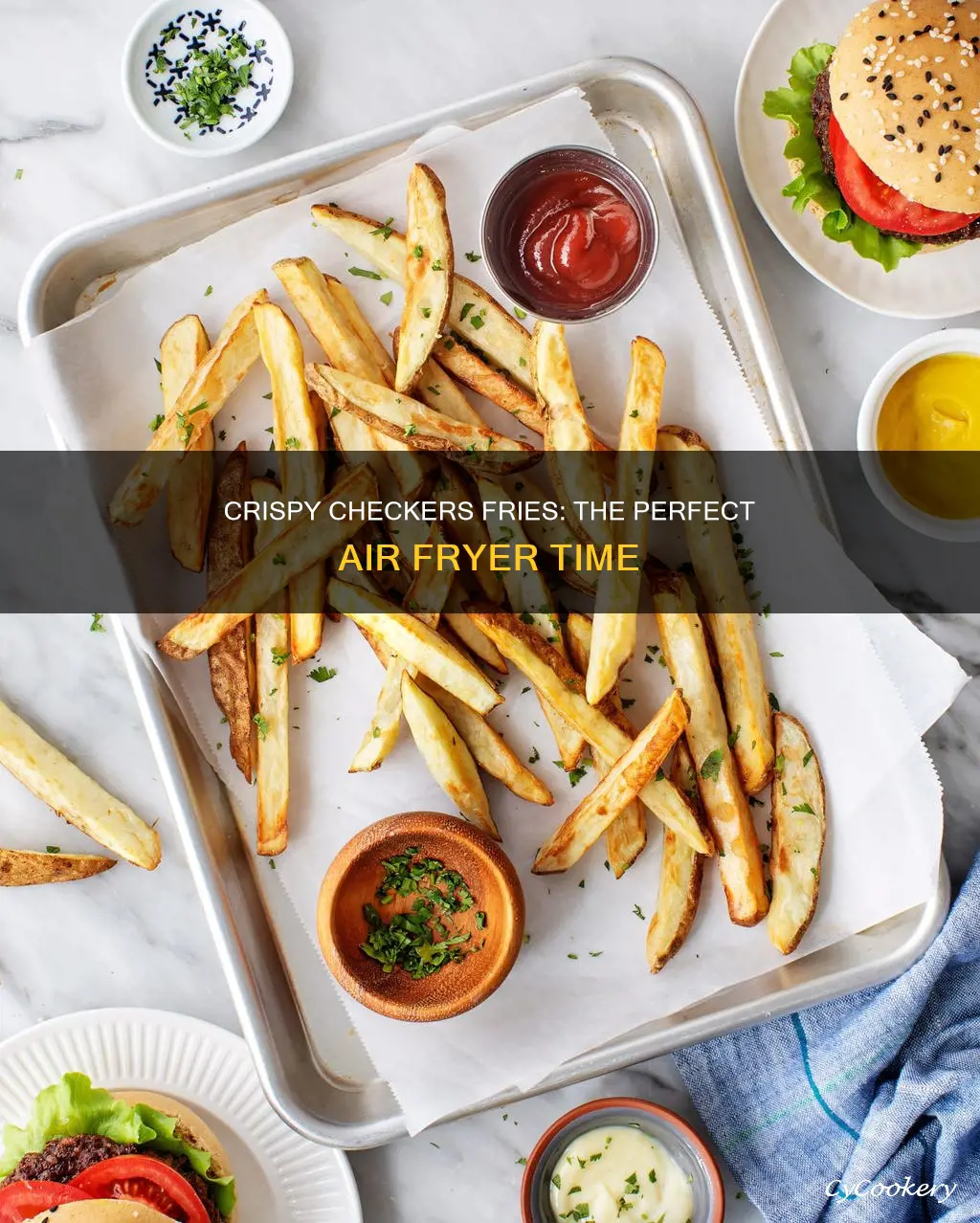 how long to cook checkers fries in air fryer