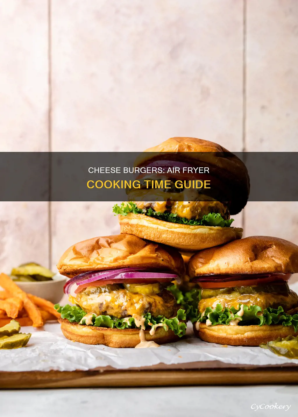 how long to cook cheese burgers in air fryer