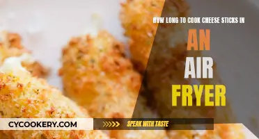 Cheese Sticks Air Fryer Cooking Time: Quick and Easy Guide