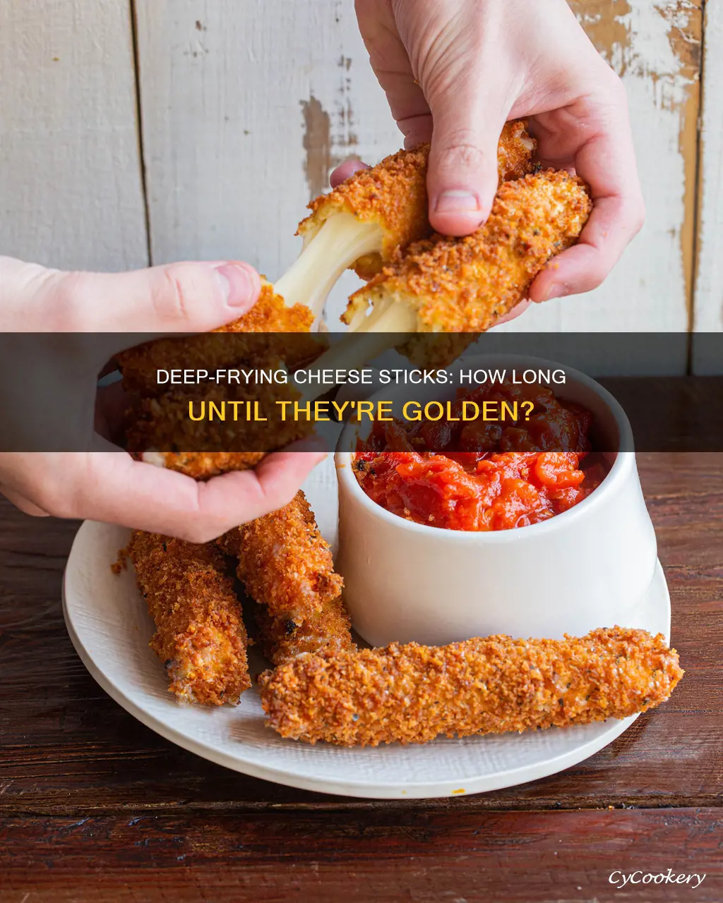 how long to cook cheese sticks in deep fryer