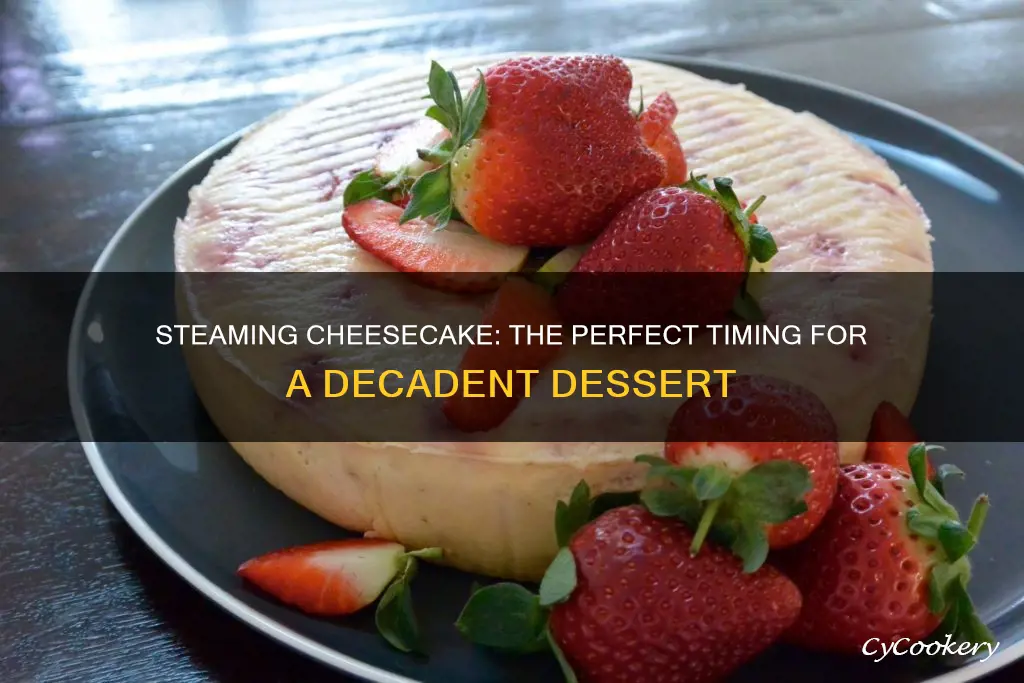 how long to cook cheesecake in steamer