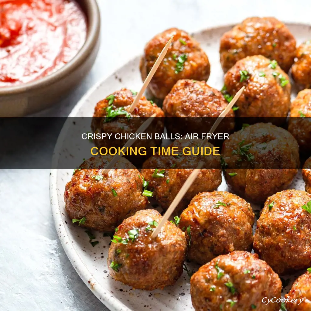 how long to cook chicken balls in air fryer