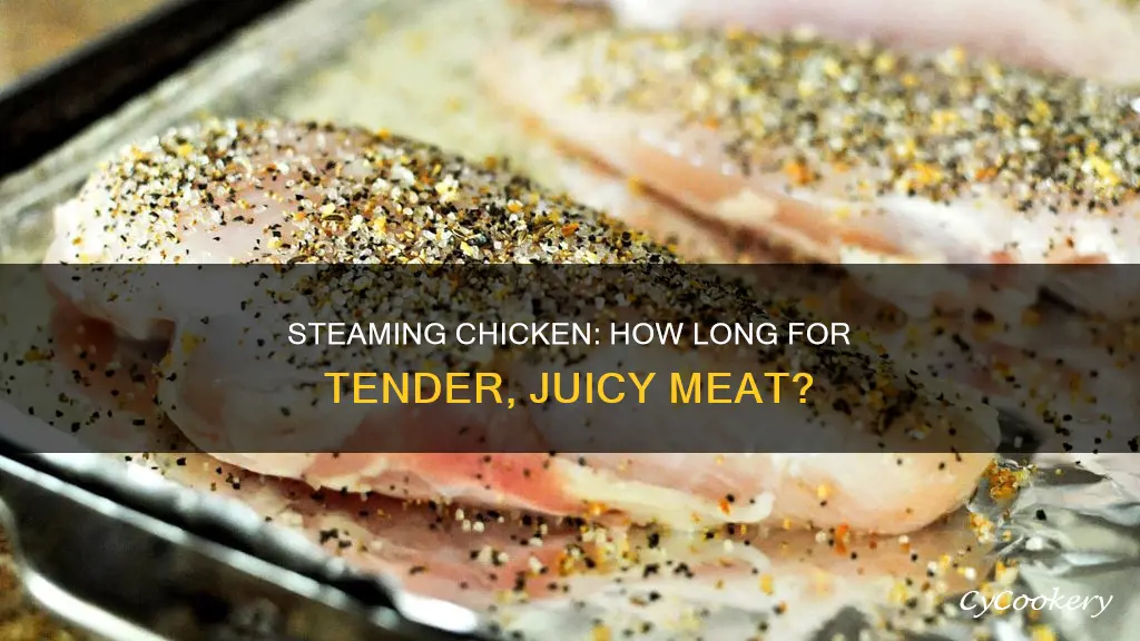 how long to cook chicken breast in electric steamer