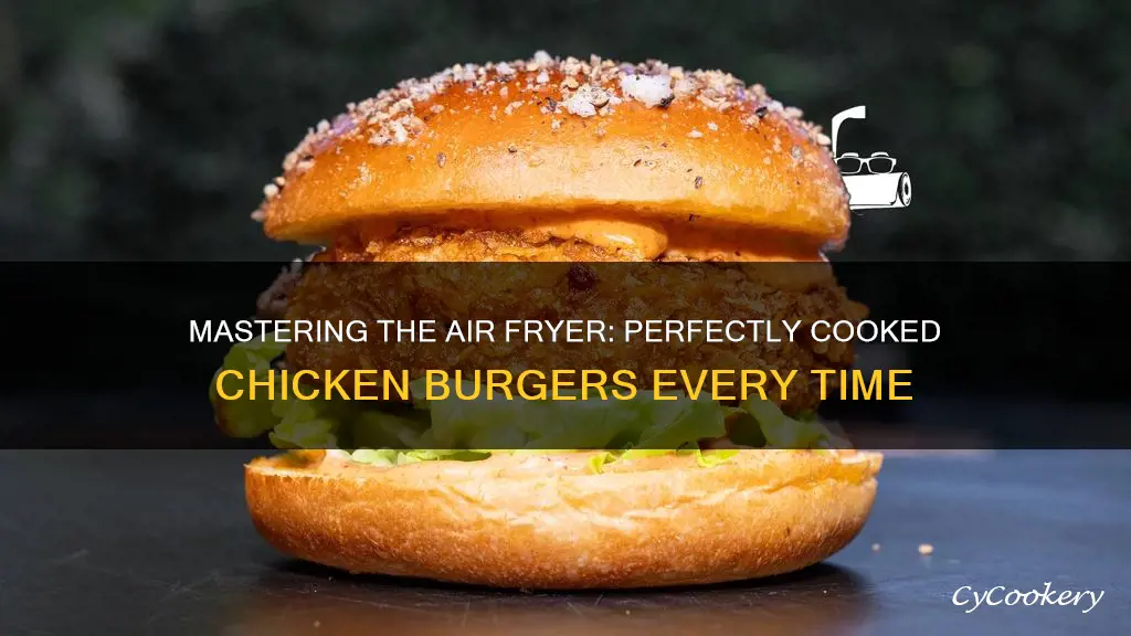 how long to cook chicken burger in air fryer