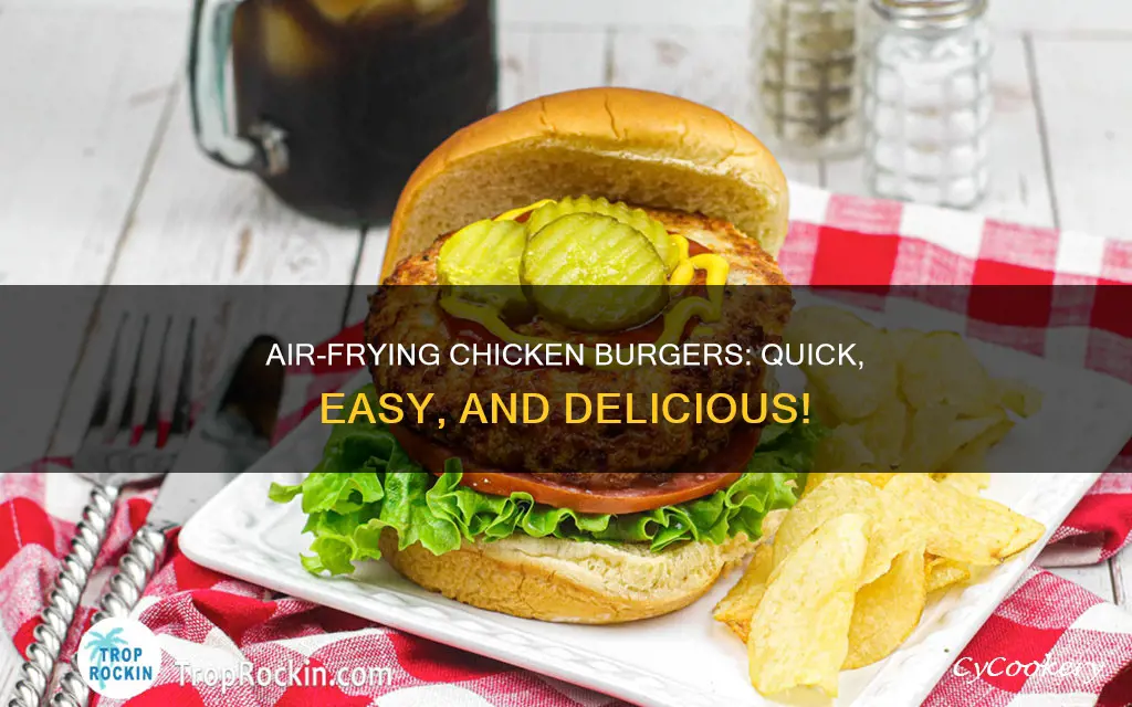 how long to cook chicken burger in air fryer
