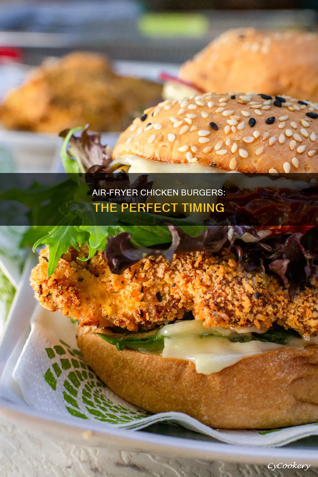 how long to cook chicken burgers in air fryer