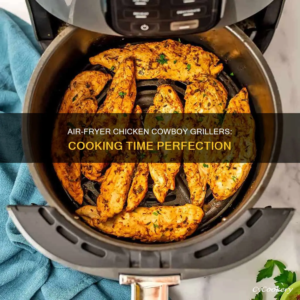 how long to cook chicken cowboy grillers in air fryer