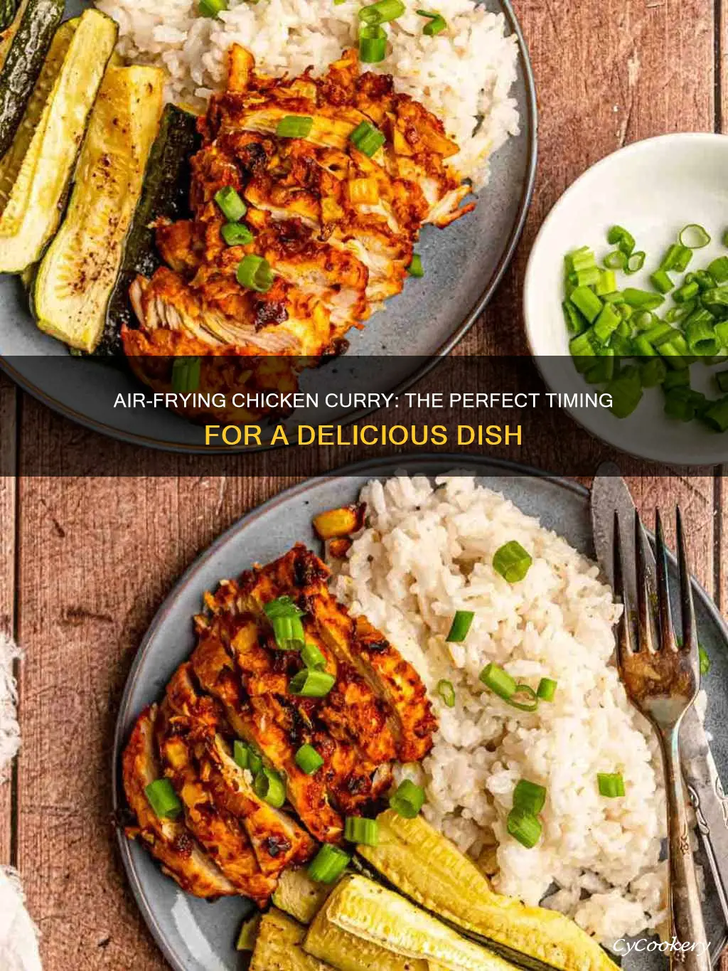 how long to cook chicken curry in air fryer