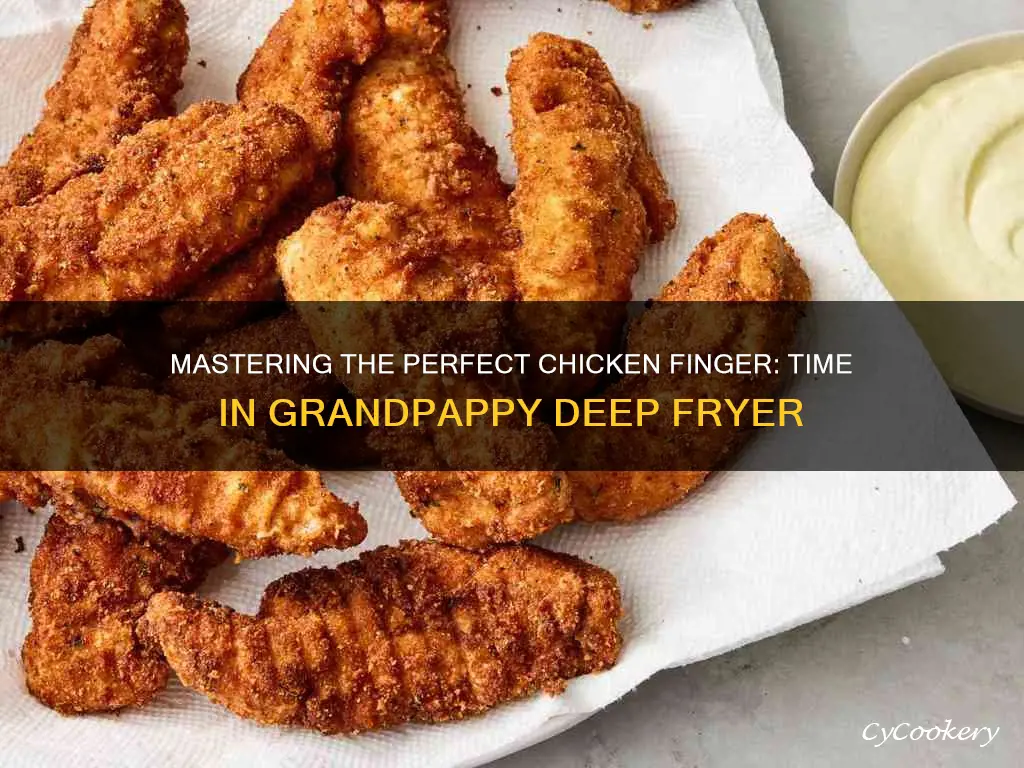 how long to cook chicken fingers in grandpappy deep fryer