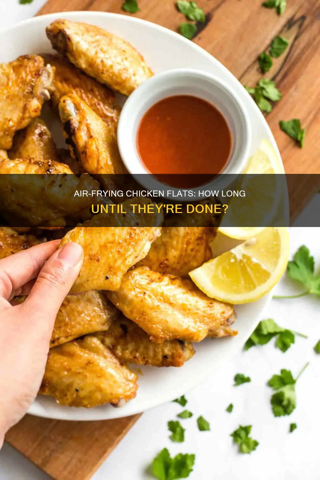 how long to cook chicken flats in air fryer