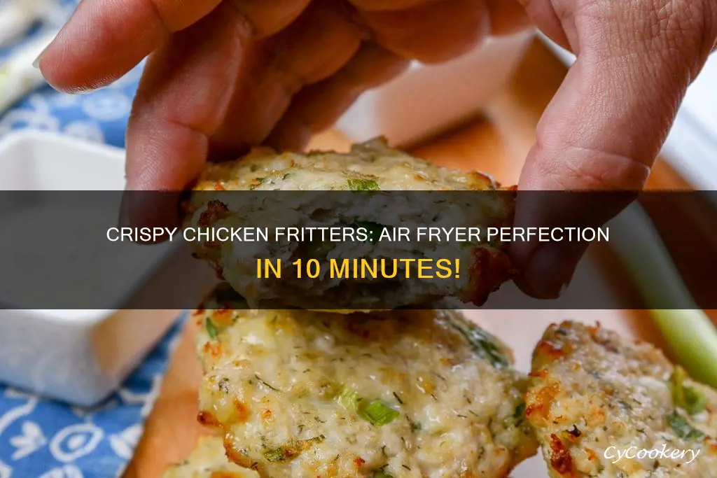 how long to cook chicken fritters in air fryer